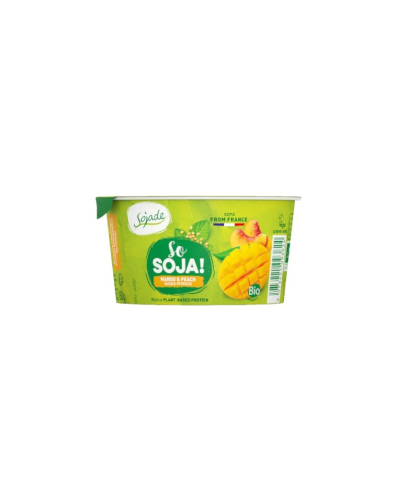 Yogur soja melocoton mango SOJADE 150 gr BIO