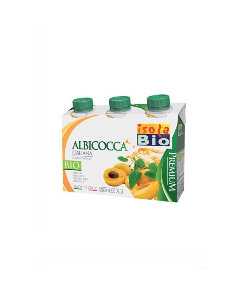 Zumo albaricoque premium ISOLA BIO 3x200 ml