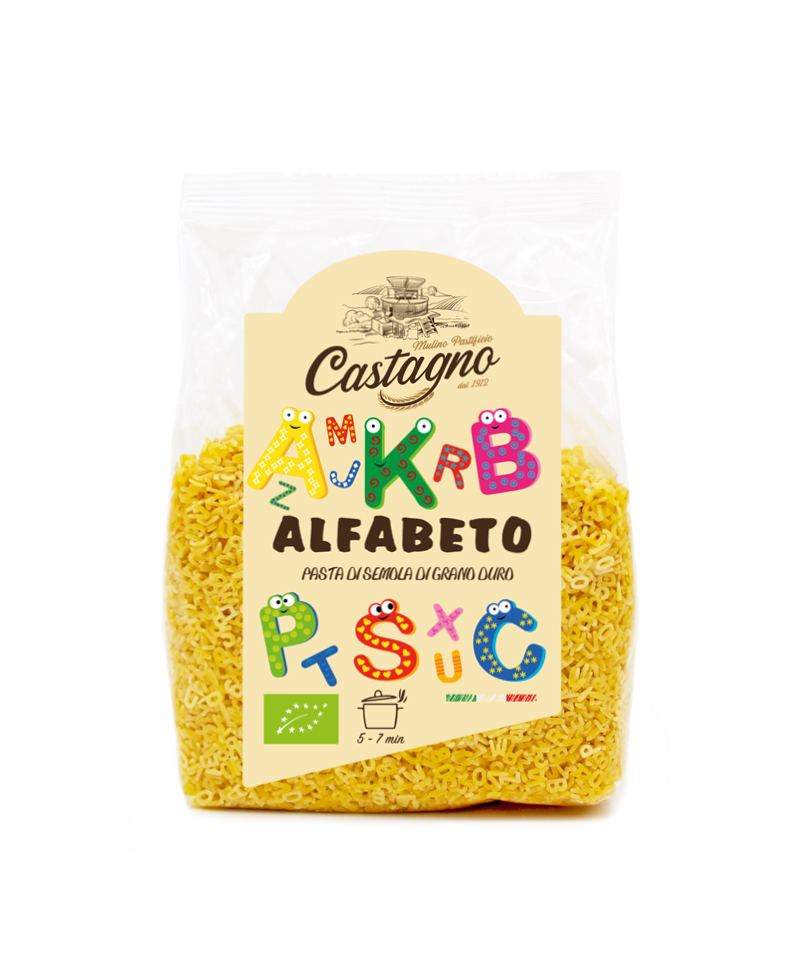 Sopa letras trigo blanco CASTAGNO 500 gr ECO