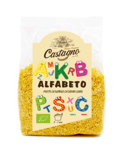 Sopa letras trigo blanco CASTAGNO 500 gr ECO