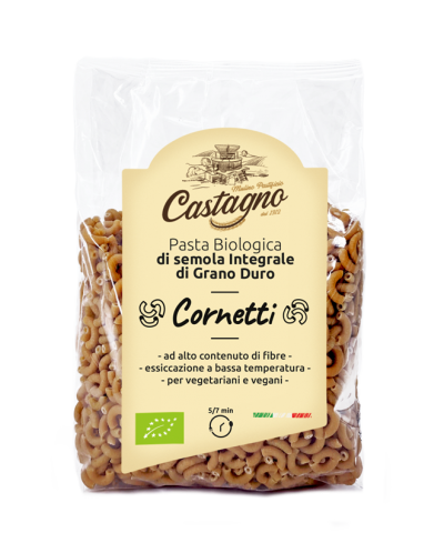 Cornetti trigo integral CASTAGNO 500 gr ECO