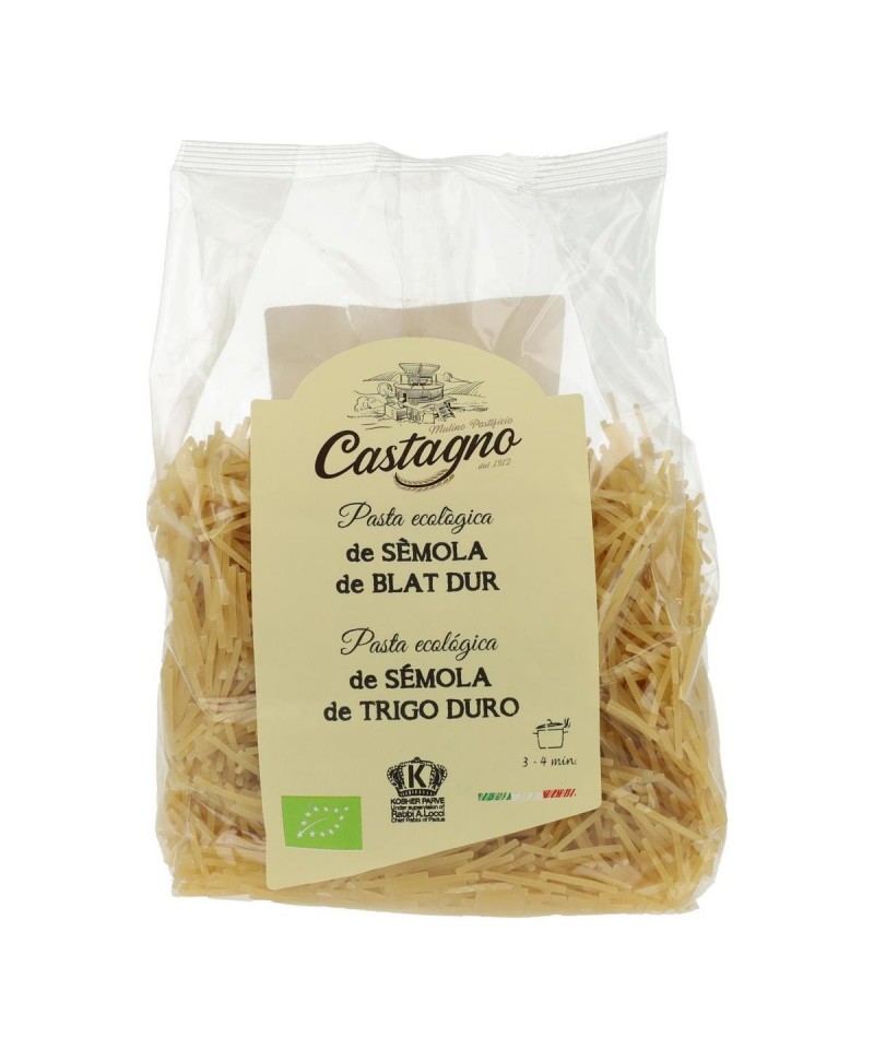 Fideos trigo blanco CASTAGNO 500 gr ECO