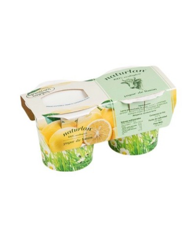 Yogur vaca limon NATURLAN 2X125 gr ECO