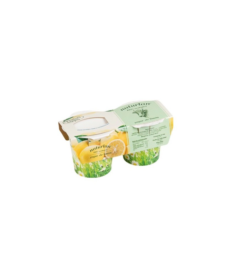 Yogur vaca limon NATURLAN 2X125 gr ECO