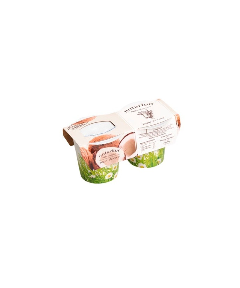 Yogur vaca coco NATURLAN 2X125 gr ECO