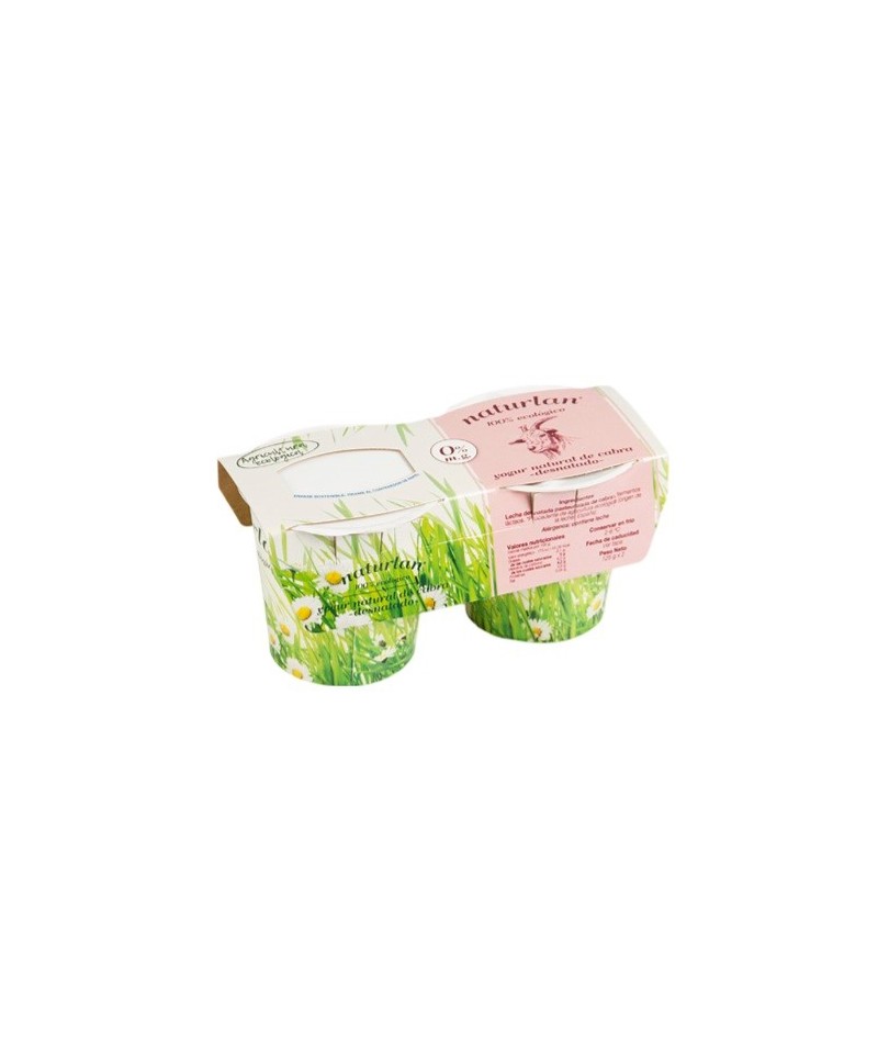 Yogur cabra desnatado NATURLAN 2X125 gr ECO