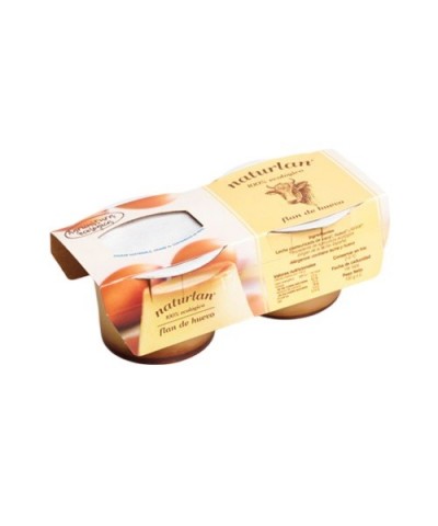 Flan vaca huevo NATURLAN 2X100 gr ECO