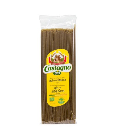 Espaguetis albahaca ajo CASTAGNO 500 gr ECO