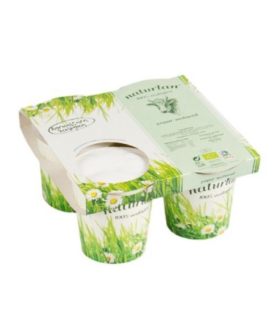 Yogur vaca natural NATURLAN 4X125 gr ECO