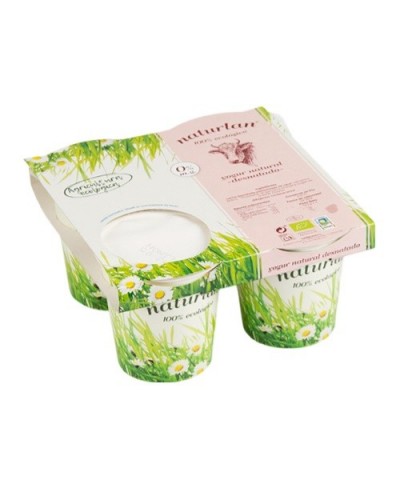 Yogur vaca desnatado NATURLAN 4X125 gr ECO