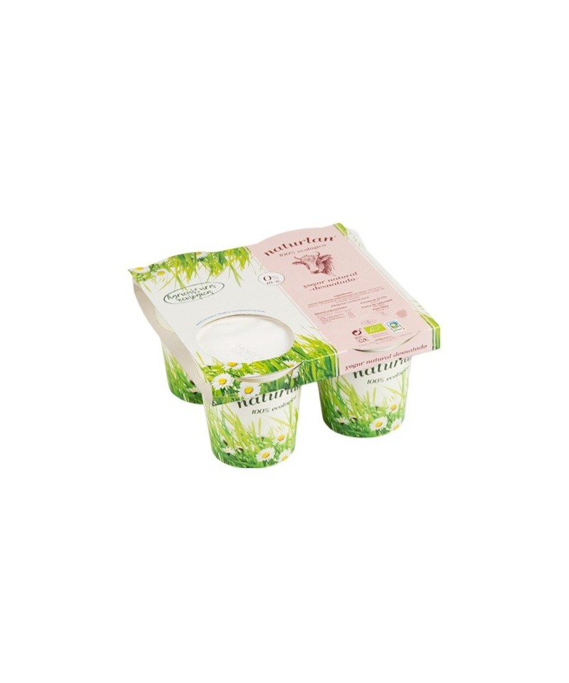 Yogur vaca desnatado NATURLAN 4X125 gr ECO