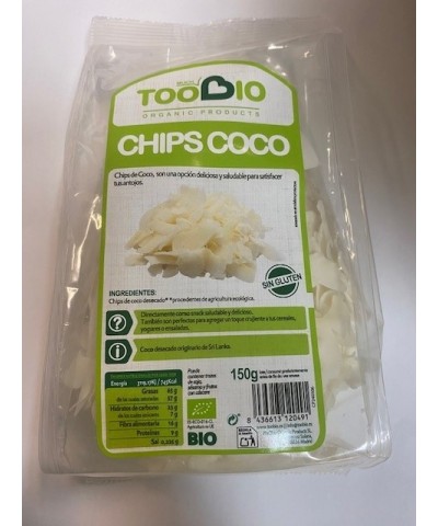 Chips coco sin gluten TOO BIO 150 gr