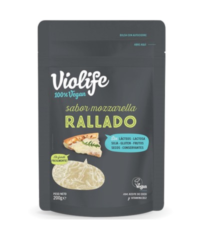 OFERTA Queso mozzarella rallado VIOLIFE 200 gr PVP 2,99