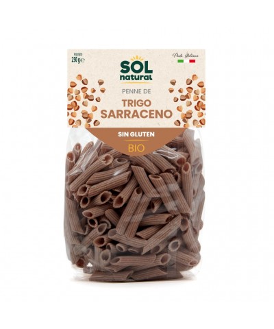 Macarron trigo sarraceno sin gluten SOL NATURAL 250 gr BIO