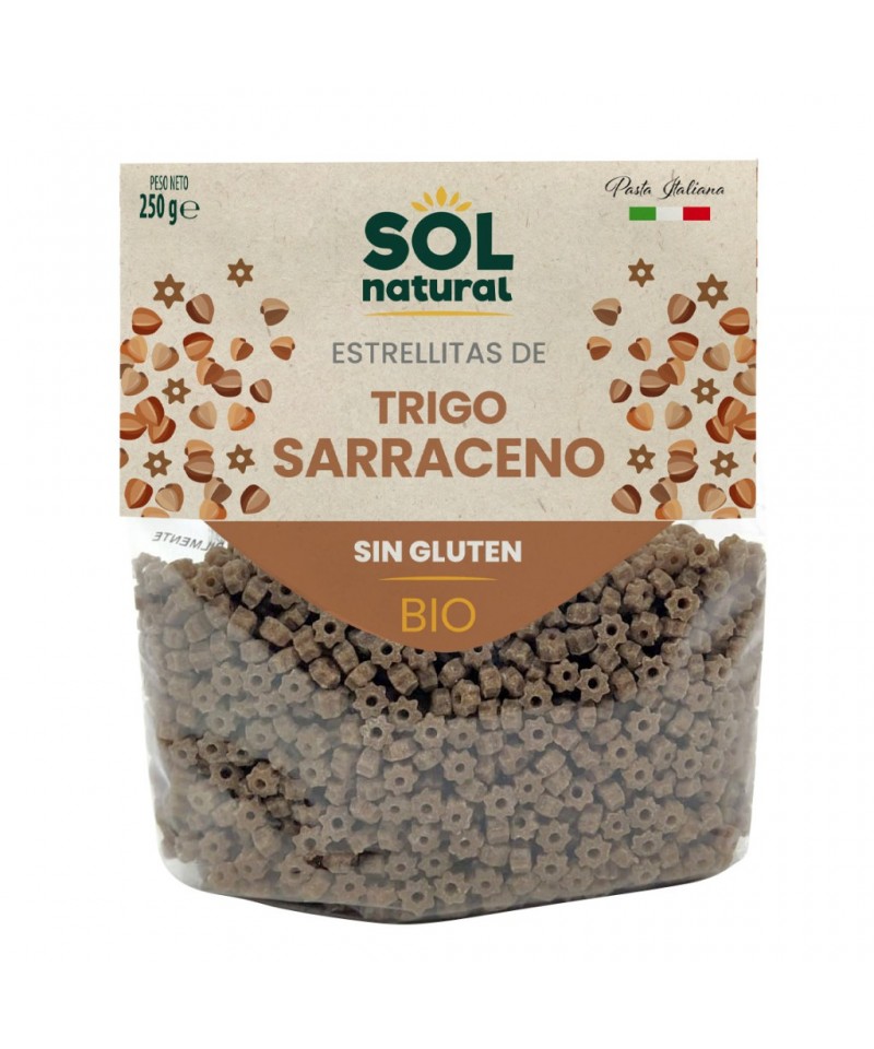 Estrellitas trigo sarraceno sin gluten SOL NATURAL 250 gr BIO