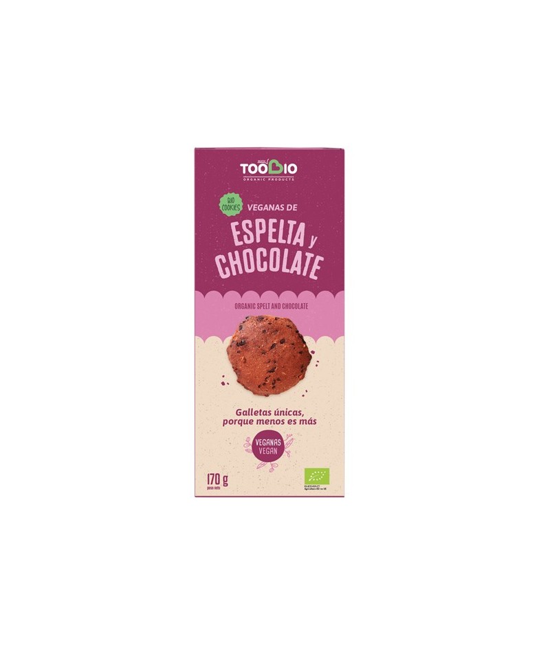 Cookies espelta chocolate veganas TOO BIO 170 gr BIO