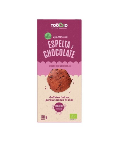 Cookies espelta chocolate veganas TOO BIO 170 gr BIO