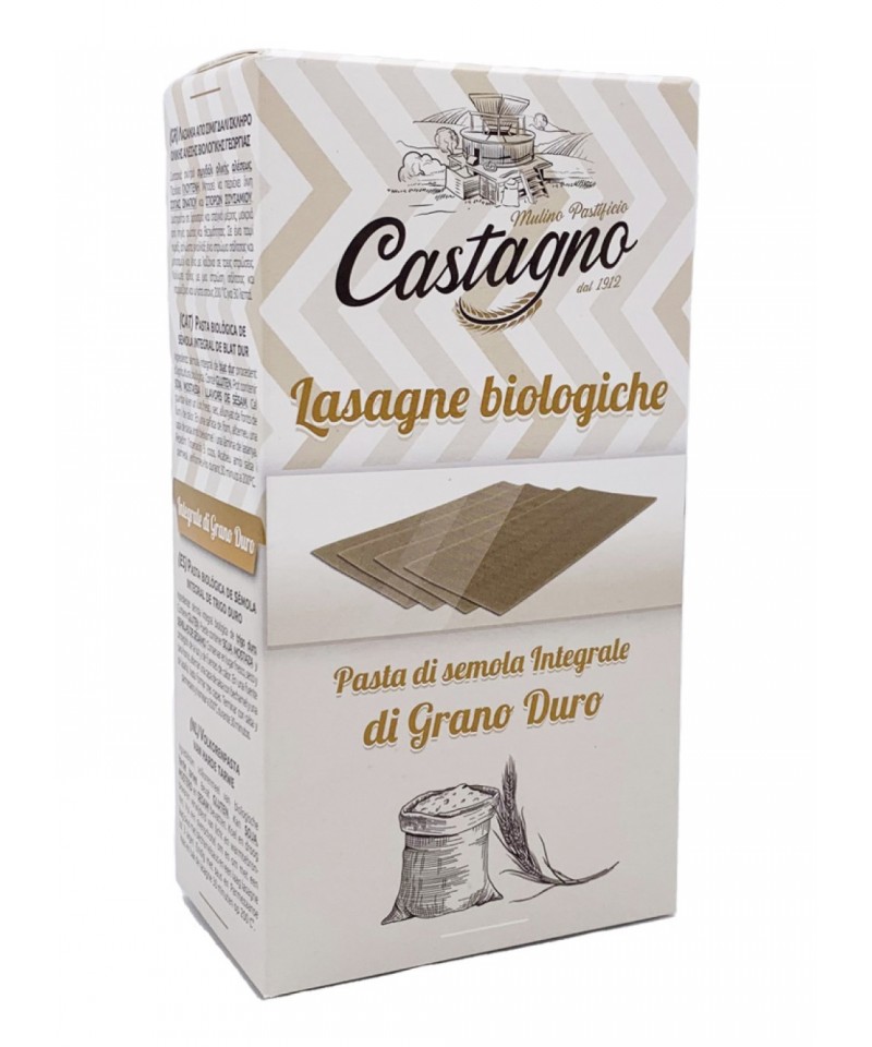 Lasaña trigo integral CASTAGNO 500 gr ECO