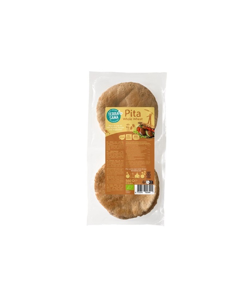 Pan pita integral trigo TERRASANA 560 gr BIO