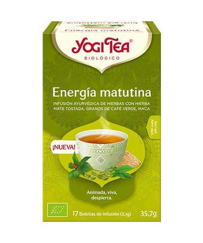 Yogi tea infusion energia matutina 17 bolsas BIo