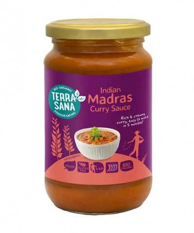 Salsa curry india madras 350 g TERRASANA