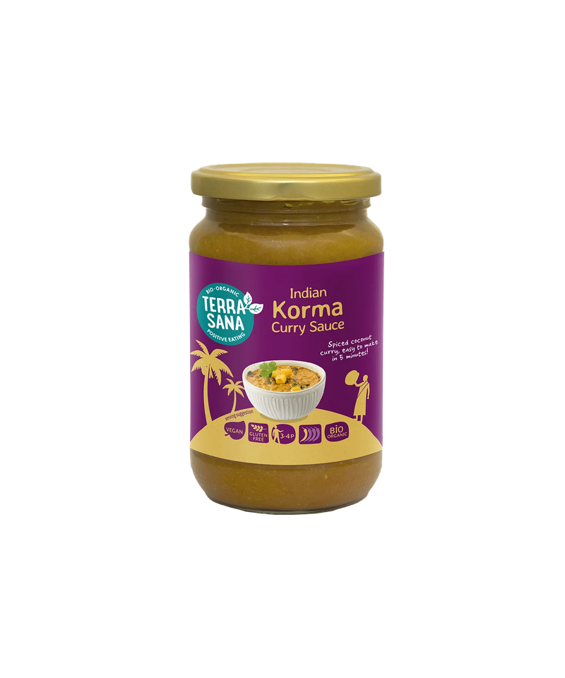 Salsa curry india korma TERRASANA 350 gr