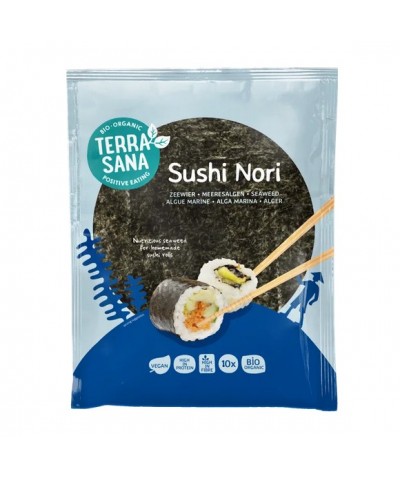 Sushi nori 7 laminas tostadas TERRASANA 17 gr BIO