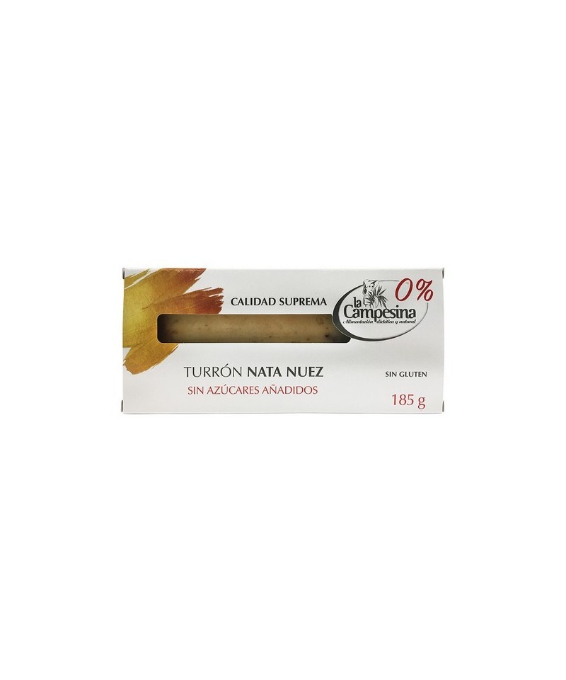 Turron nata nuez CAMPESINA 185 gr