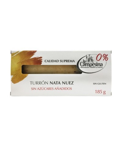 Turron nata nuez CAMPESINA 185 gr