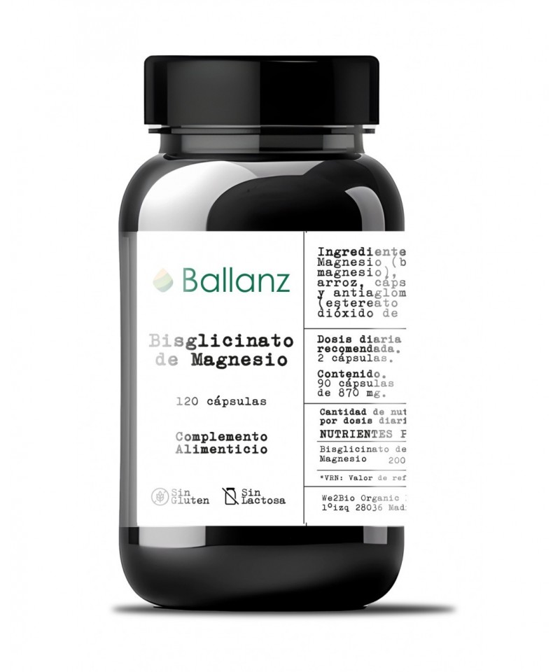 Bisglicinato magnesio BALLANZ 90 capsulas