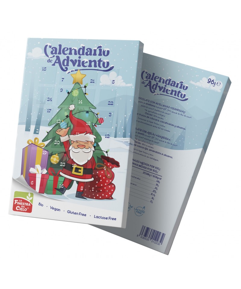 Calendario adviento solidario vegano FINESTRA 120 gr BIO