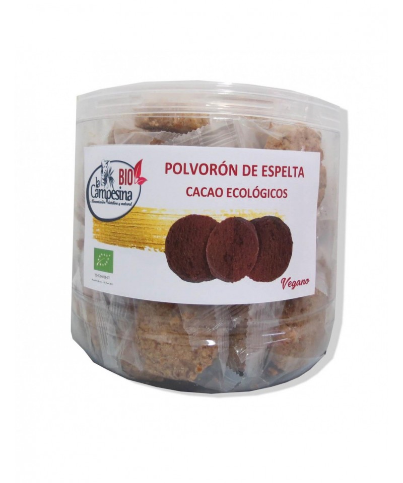 Bote polvorones cacao CAMPESINA 1 kg BIO