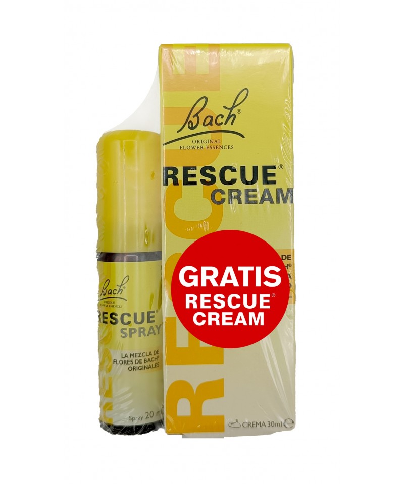 OFERTA Rescue remedy spray FLORES DE BACH 20 ml + Rescue crema ¡GRATIS!